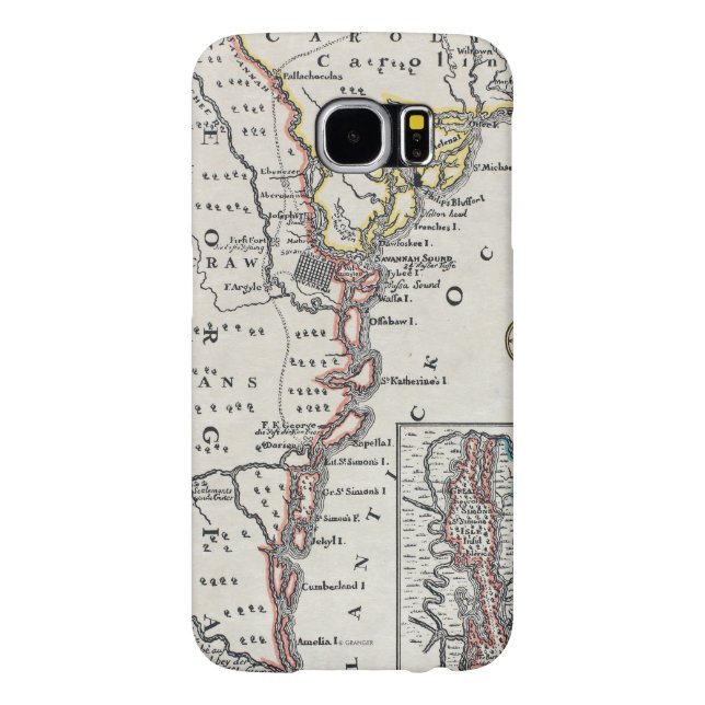 Funda Para Samsung Galaxy De Case-Mate Mapa: Norteamérica, C1700 (Atrás)