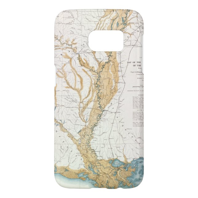 FUNDA PARA SAMSUNG GALAXY DE Case-Mate MAPA: RÍO MISISIPI, 1861 (Atrás)