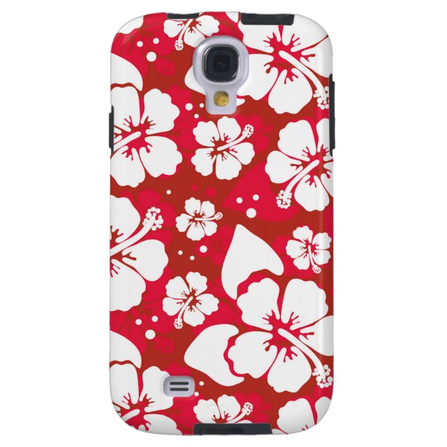 Funda Para Samsung Galaxy De Case-Mate Modelo de flores del hibisco (Atrás)