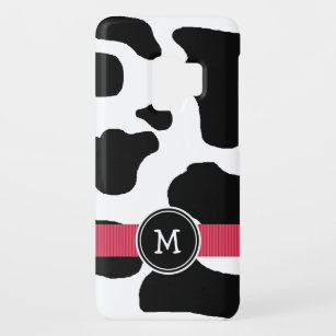 Funda De Case-Mate Para Samsung Galaxy S9 Modelo de la vaca lechera con con monograma rojo