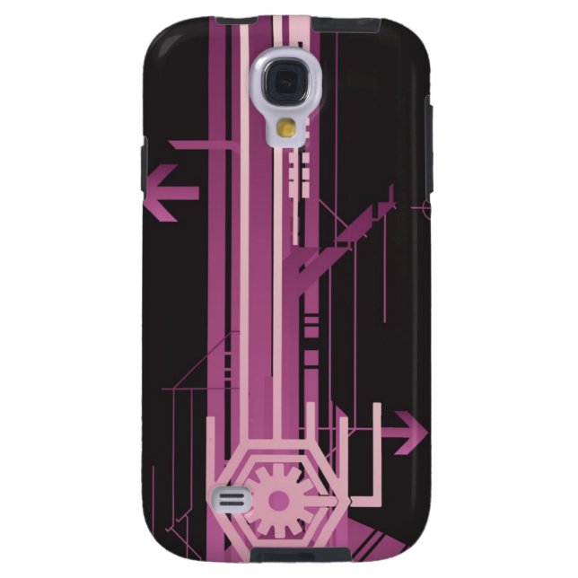 Funda Para Samsung Galaxy De Case-Mate Modelo de semitono técnico (Atrás)