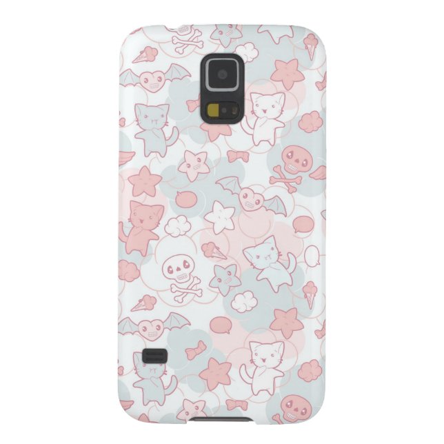 Funda Para Samsung Galaxy De Case-Mate modelo del kawaii con doodle (Atrás)