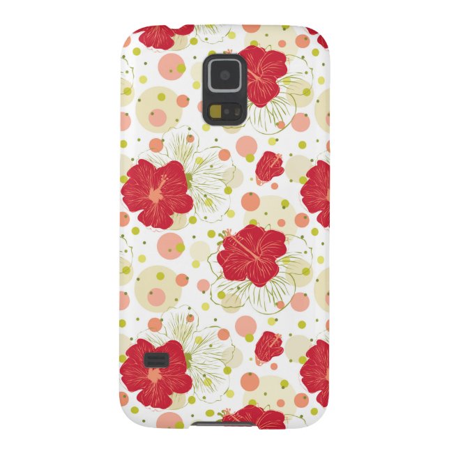 Funda Para Samsung Galaxy De Case-Mate Modelo dibujado mano del hibisco (Atrás)