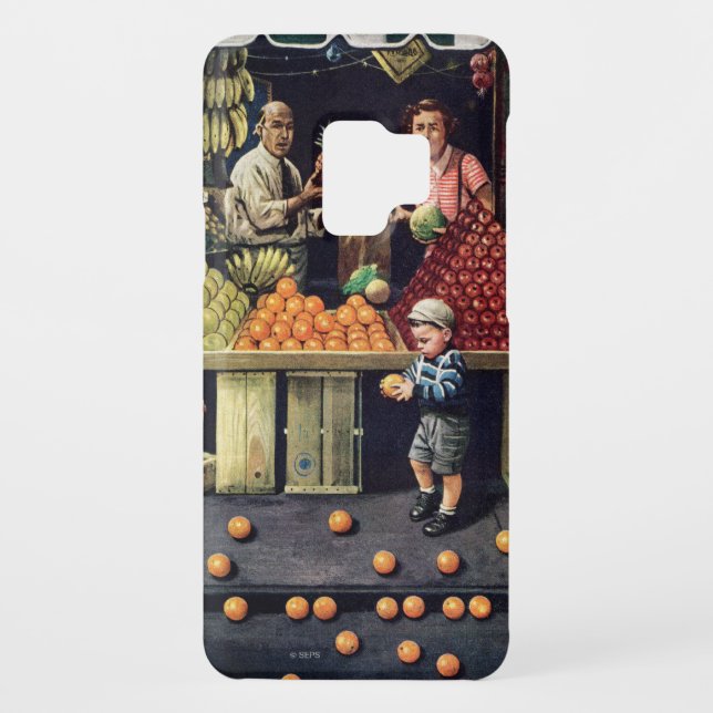 Funda Para Samsung Galaxy De Case-Mate Niño y naranjas (Reverso)