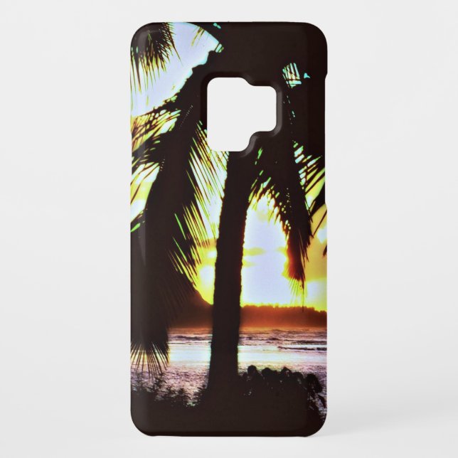 Funda Para Samsung Galaxy De Case-Mate Paisaje del atardecer hawaiano (Reverso)