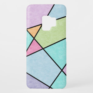 Funda De Case-Mate Para Samsung Galaxy S9 Pasteles de color pastel escarpado Abstracto Geomé