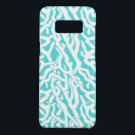 Funda De Case-Mate Para Samsung Galaxy S8 Patrón de arrecife de coral de playa Azul blanco n<br><div class="desc">Este patrón náutico repetitivo inspirado en el océano bonito y la playa parece un arrecife de coral trenzado en blanco sobre una playa de fondo azul. El original y elegante diseño de la barrera de coral está hecho con un estilo de galería. El color azul recuerda a los mares tropicales...</div>