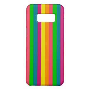 Funda De Case-Mate Para Samsung Galaxy S8 Patrón de bandas verticales arco iris multicolor