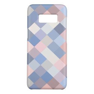 Funda De Case-Mate Para Samsung Galaxy S8 Patrón de bloques de píxeles azul violeta de color