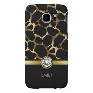 Funda Tough Xtreme Para iPhone 6 Patrón de impresión de leopardo negro y dorado