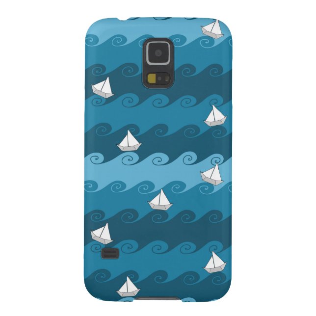 Funda Para Samsung Galaxy De Case-Mate Patrón de los barcos de papel (Atrás)