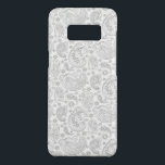 Funda De Case-Mate Para Samsung Galaxy S8 Patrón de Paisley Vintage blanco y gris claro<br><div class="desc">Patrón paisajista blanco y gris claro. El diseño está disponible en otros productos.</div>
