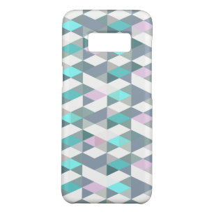 Funda De Case-Mate Para Samsung Galaxy S8 Patrón de triángulos de Aqua violeta rosada púrpur