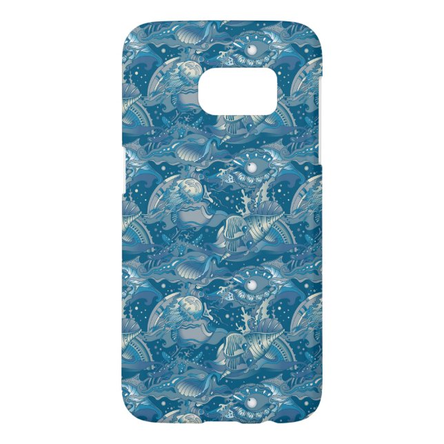 Funda Para Samsung Galaxy De Case-Mate Patrón del mar tropical (Atrás)
