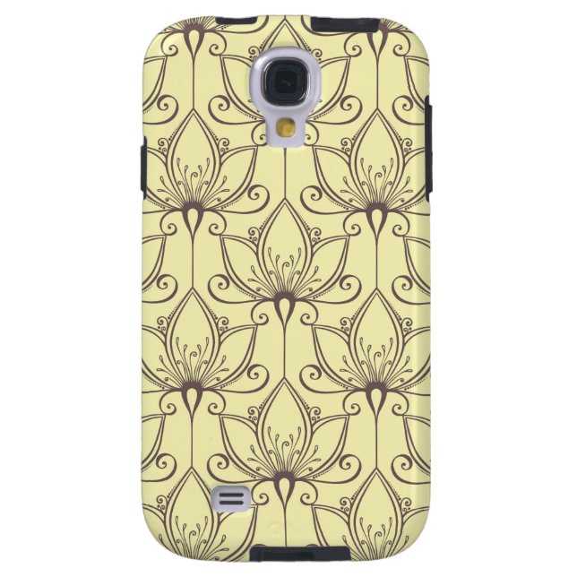 Funda Para Samsung Galaxy De Case-Mate Patrón floral crema (Atrás)