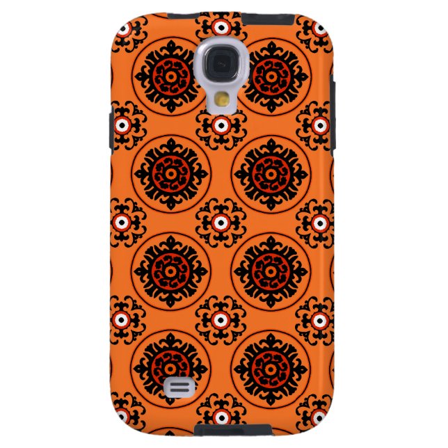 Funda Para Samsung Galaxy De Case-Mate Patrón Naranja Suzani (Atrás)
