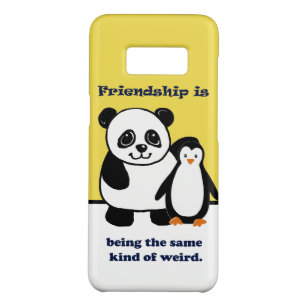Funda De Case-Mate Para Samsung Galaxy S8 Pingüino y panda de la amistad