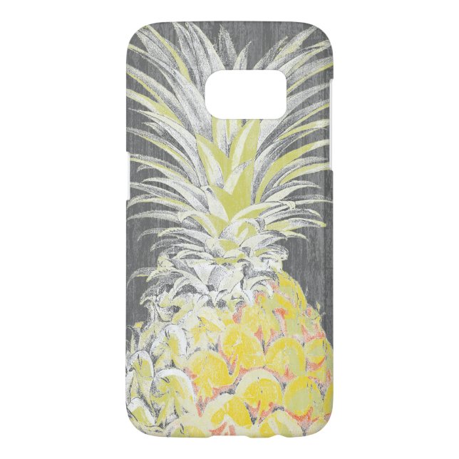 Funda Para Samsung Galaxy De Case-Mate Pinneapple amarillo tropical (Atrás)