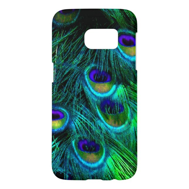 Funda Para Samsung Galaxy De Case-Mate PixDezines Psychedelic Peacock (Atrás)