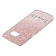 Funda Para Samsung Galaxy De Case-Mate Purpurina rosa moderno marca nombre personalizado (Abajo)