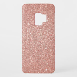 Funda De Case-Mate Para Samsung Galaxy S9 Purpurina y chispa color de rosa rosados Bling del