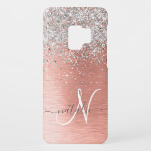 Funda De Case-Mate Para Samsung Galaxy S9 Rosa Gold Bonito Girly Silver Purpurina Sparkly