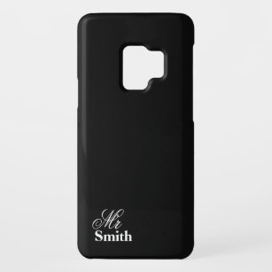 Funda De Case-Mate Para Samsung Galaxy S9 Su nombre Sr. Smith Black