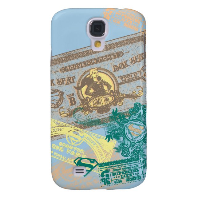 Funda Para Samsung Galaxy De Case-Mate Supergirl Box Seat Blue (Atrás)