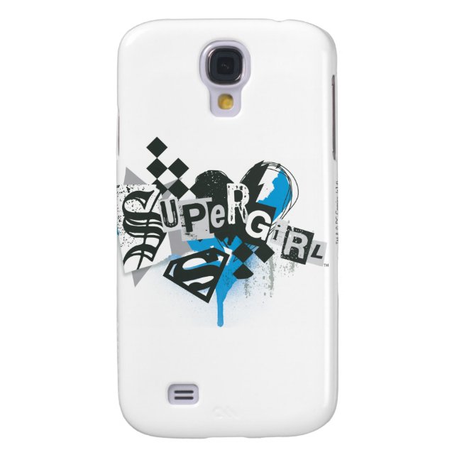 Funda Para Samsung Galaxy De Case-Mate Supergirl derrames y splatt (Atrás)