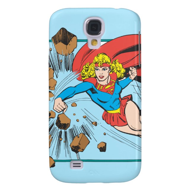 Funda Para Samsung Galaxy De Case-Mate Supergirl destruye Boulder (Atrás)
