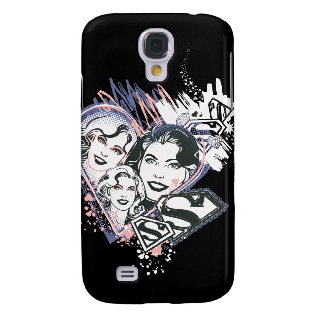Funda Para Samsung Galaxy De Case-Mate Supergirl Face Collage (Atrás)