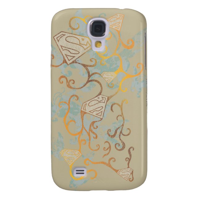 Funda Para Samsung Galaxy De Case-Mate Supergirl Gold y Brown (Atrás)