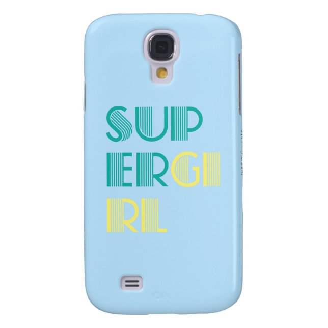 Funda Para Samsung Galaxy De Case-Mate Supergirl Green y Yellow (Atrás)