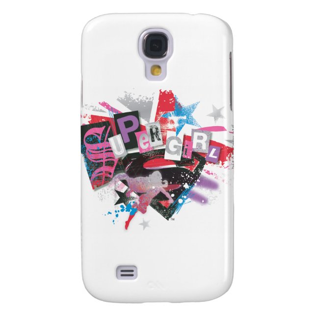 Funda Para Samsung Galaxy De Case-Mate Supergirl Grunge Design (Atrás)