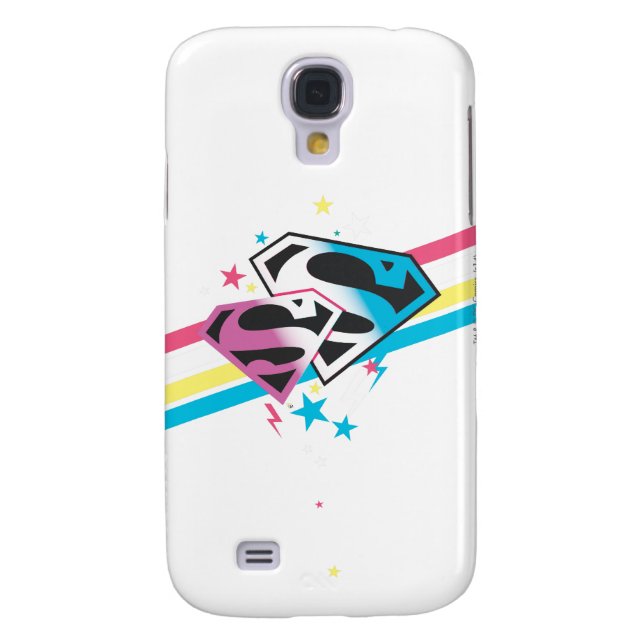 Funda Para Samsung Galaxy De Case-Mate Supergirl rayas arcoiris (Atrás)