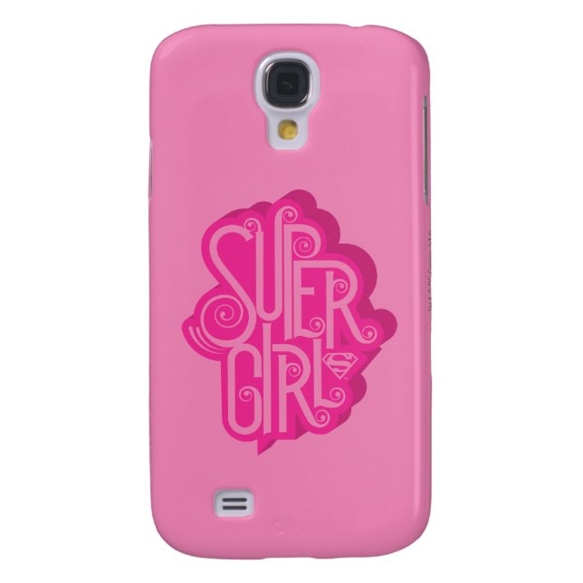 Funda Para Samsung Galaxy De Case-Mate Supergirl Swirl 2 (Atrás)