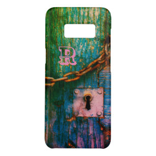 Funda De Case-Mate Para Samsung Galaxy S8 Teclado de la puerta de madera pintada rústico cad