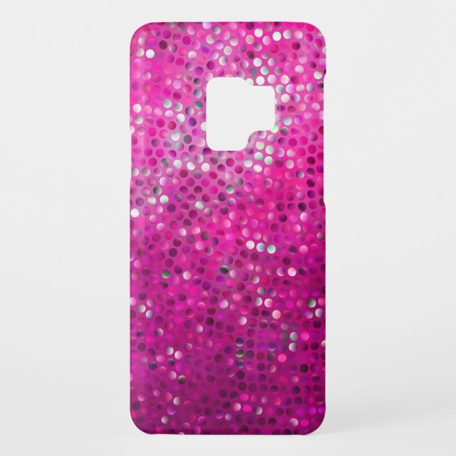 Funda Para Samsung Galaxy De Case-Mate Textura Purpurina rosa (Reverso)