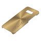 Funda Para Samsung Galaxy De Case-Mate Textura radial metálica personalizada del oro (Parte superior)