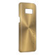 Funda Para Samsung Galaxy De Case-Mate Textura radial metálica personalizada del oro (Reverso / Derecho)