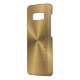 Funda Para Samsung Galaxy De Case-Mate Textura radial metálica personalizada del oro (Reverso / Izquierda)