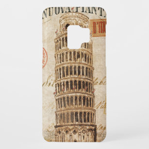 Funda De Case-Mate Para Samsung Galaxy S9 Torre inclinada del vintage de Pisa