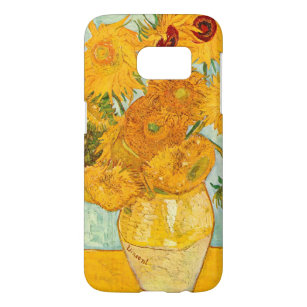 Funda Para Samsung Galaxy S7 Vincent Van Gogh Doce girasoles en un arte de enve