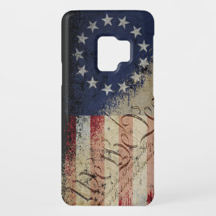 Funda De Case-Mate Para Samsung Galaxy S9 Vintage Betsy Ross Bandera Americana