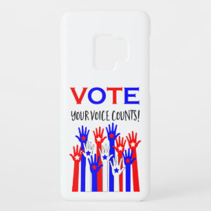 Funda De Case-Mate Para Samsung Galaxy S9 ¡Votar! ¡Tu voz cuenta! Estrellas patrióticas