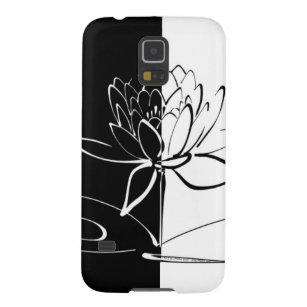 Funda Para Galaxy S5 Yin Yang Black White Lotus Blossom