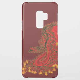 Funda De Uncommon Pra Samsung Galaxy S9 Plus Diseño rojo y dorado de China Dragon