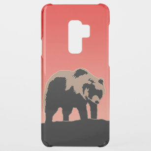 Funda De Uncommon Pra Samsung Galaxy S9 Plus El oso pardo al atardecer - Arte de vida salvaje o