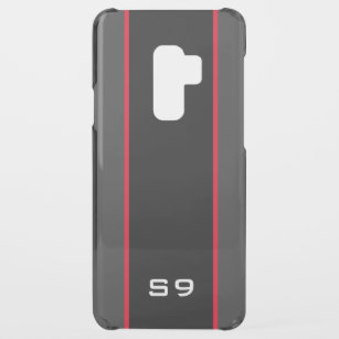 Funda De Uncommon Pra Samsung Galaxy S9 Plus estuche de teléfono Samsung S9 monograma rojo band
