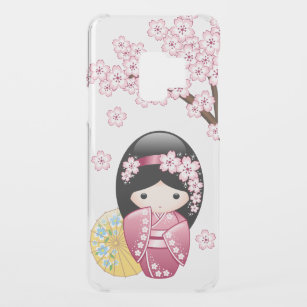 Funda De Uncommon Para Samsung Galaxy S9 Muñeca Kokeshi de primavera - Geisha japonesa dulc